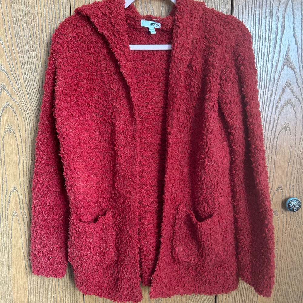 Cardigan with hood